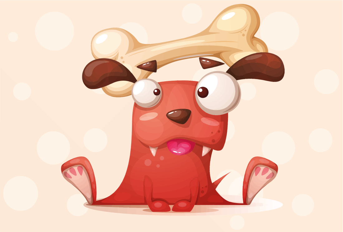 Neşeli köpek yavrusu bebek pvc halı - TenStickers