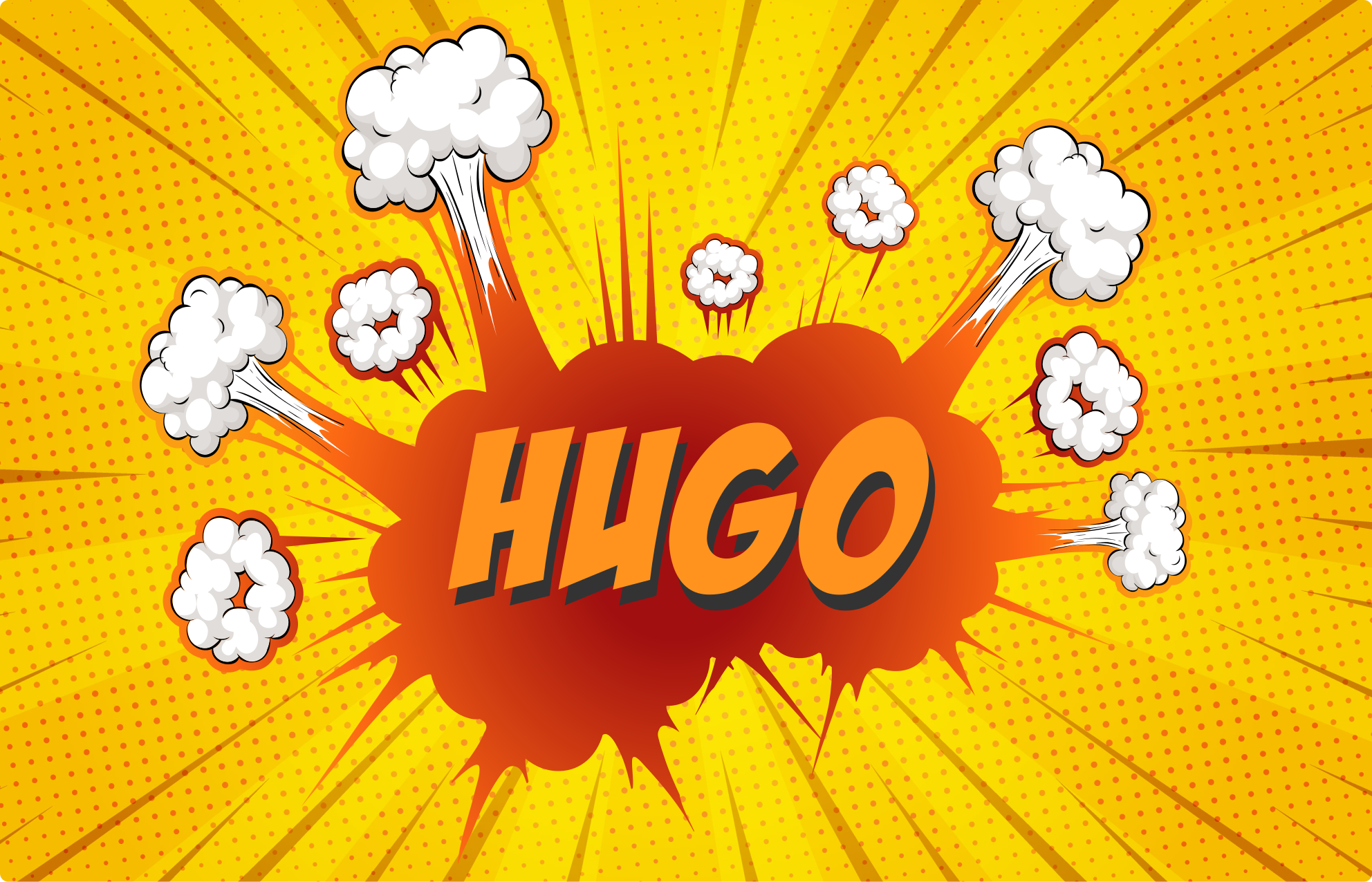 Isimli komik patlama isimlerle pvc halı - TenStickers