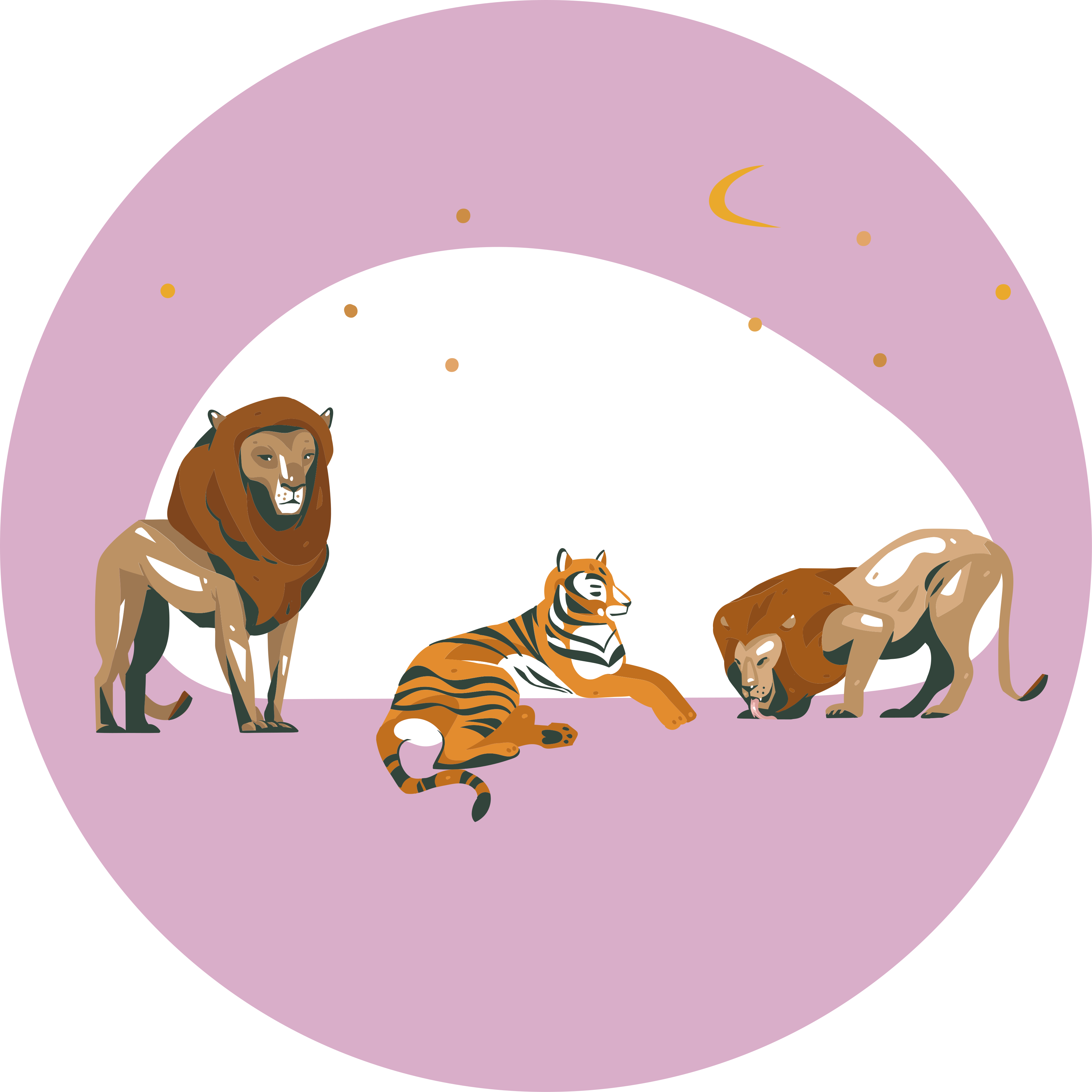 Safari vahşi hayvanları Hayvan pvc halı - TenStickers