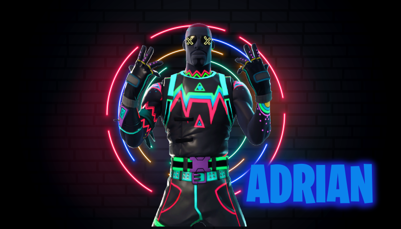 Neon karakter gösterimi isimlerle pvc halı - TenStickers