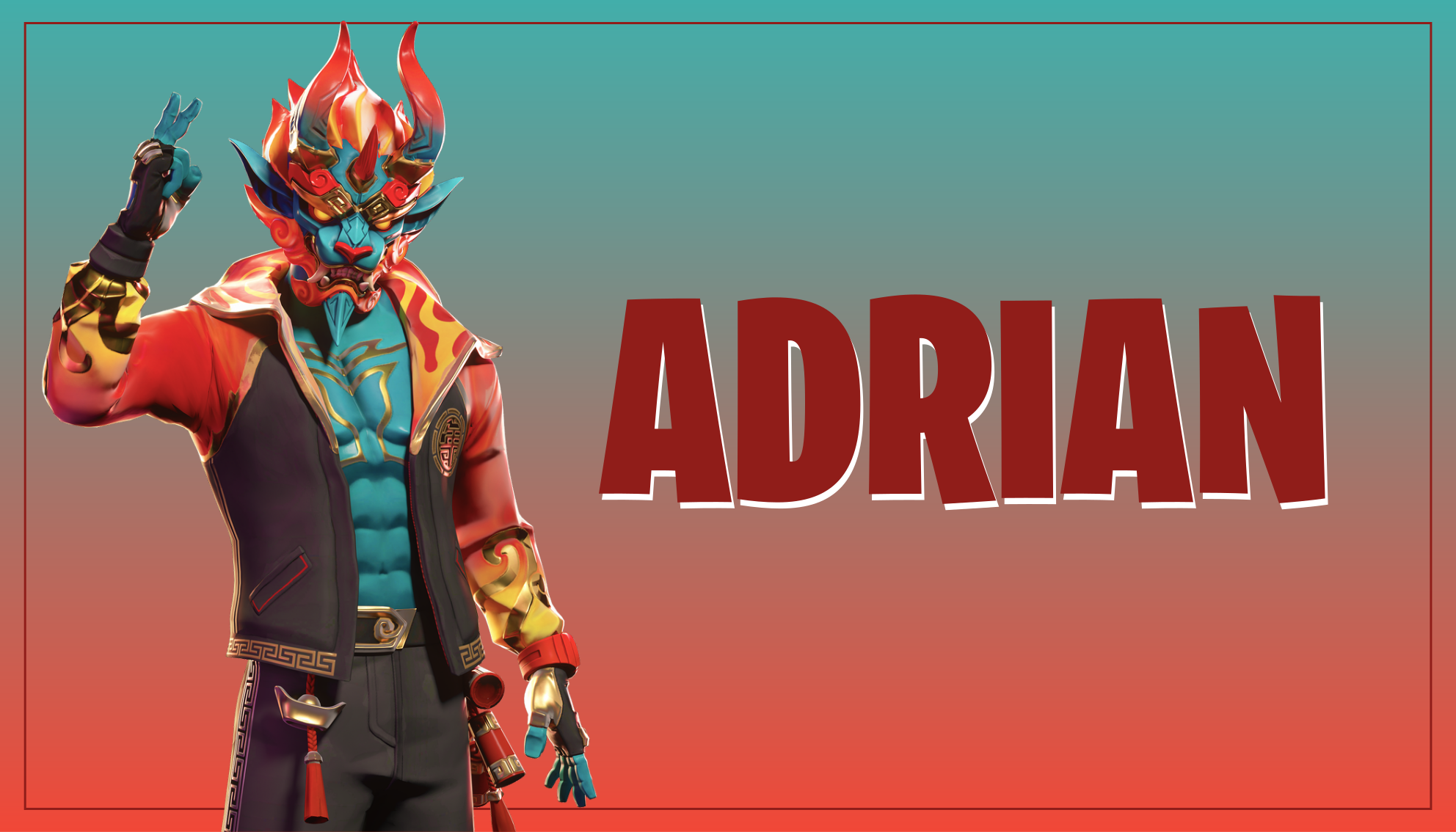 Isimli oyun karakteri gençler pvc halı - TenStickers