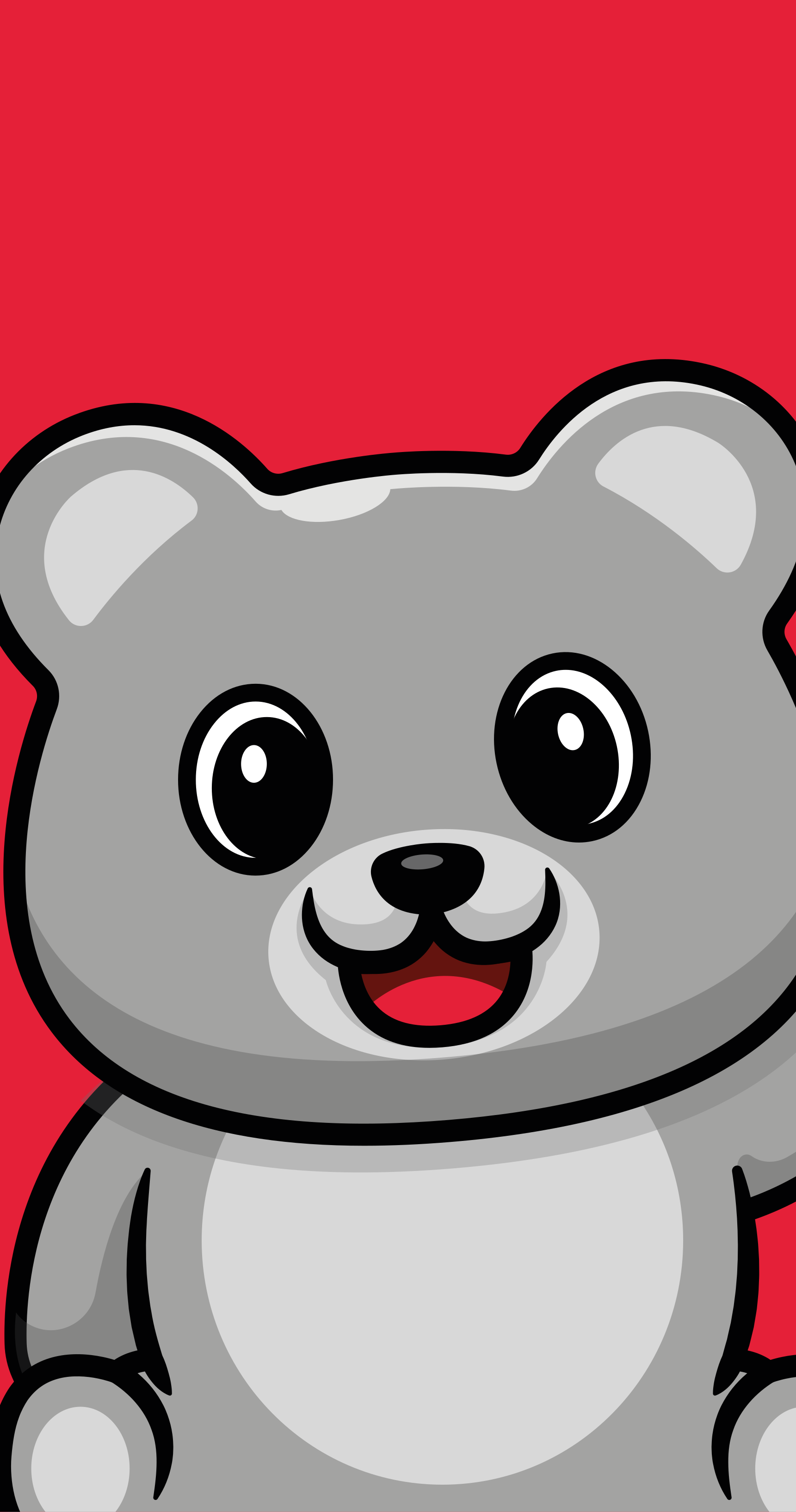 Neşeli ayı yüzü çocukta pvc halı - TenStickers