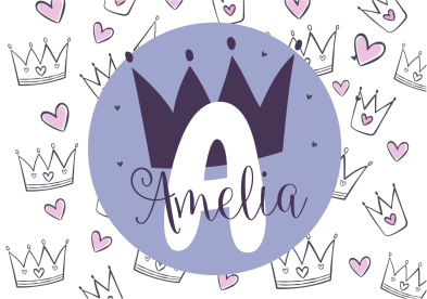 Kişiselleştirilmiş taç baskısı pvc halı - TenStickers