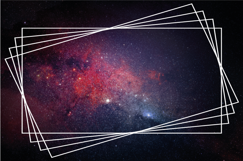 Siyah ve kırmızı evren oturma odası halısı - TenStickers