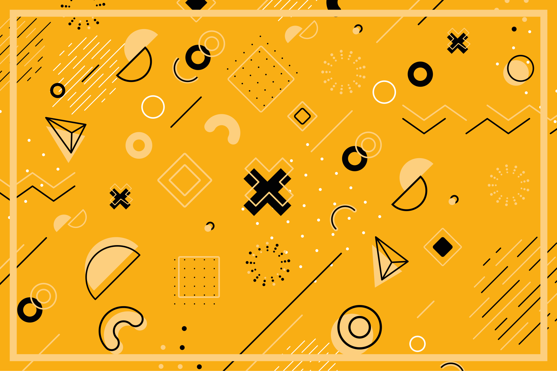 Soyut şekiller deseni geometrik pvc halı - TenStickers