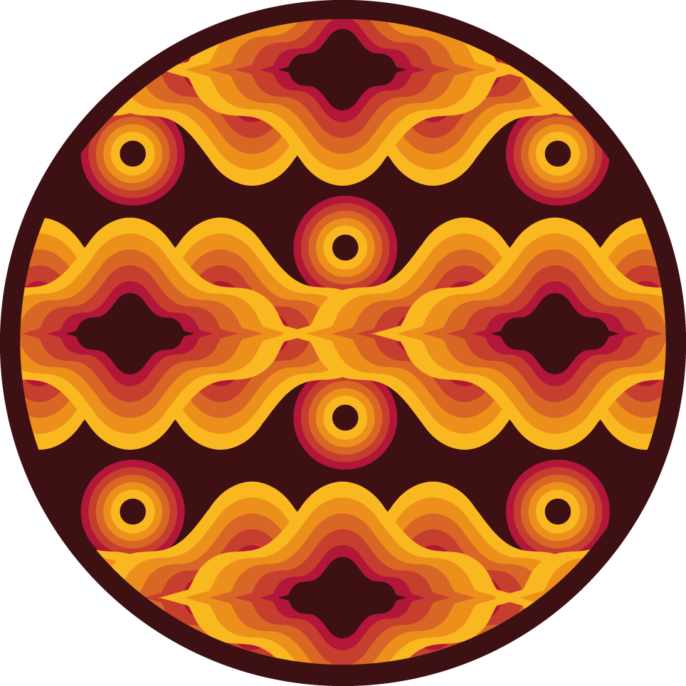 Eski spiral motif mozaic pvc halı - TenStickers