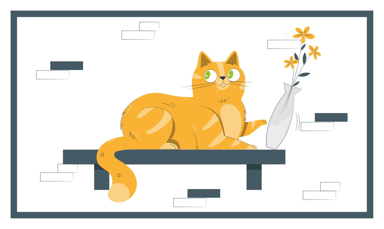 Yeşil gözlü sarı kedi oturma odası halı - TenStickers