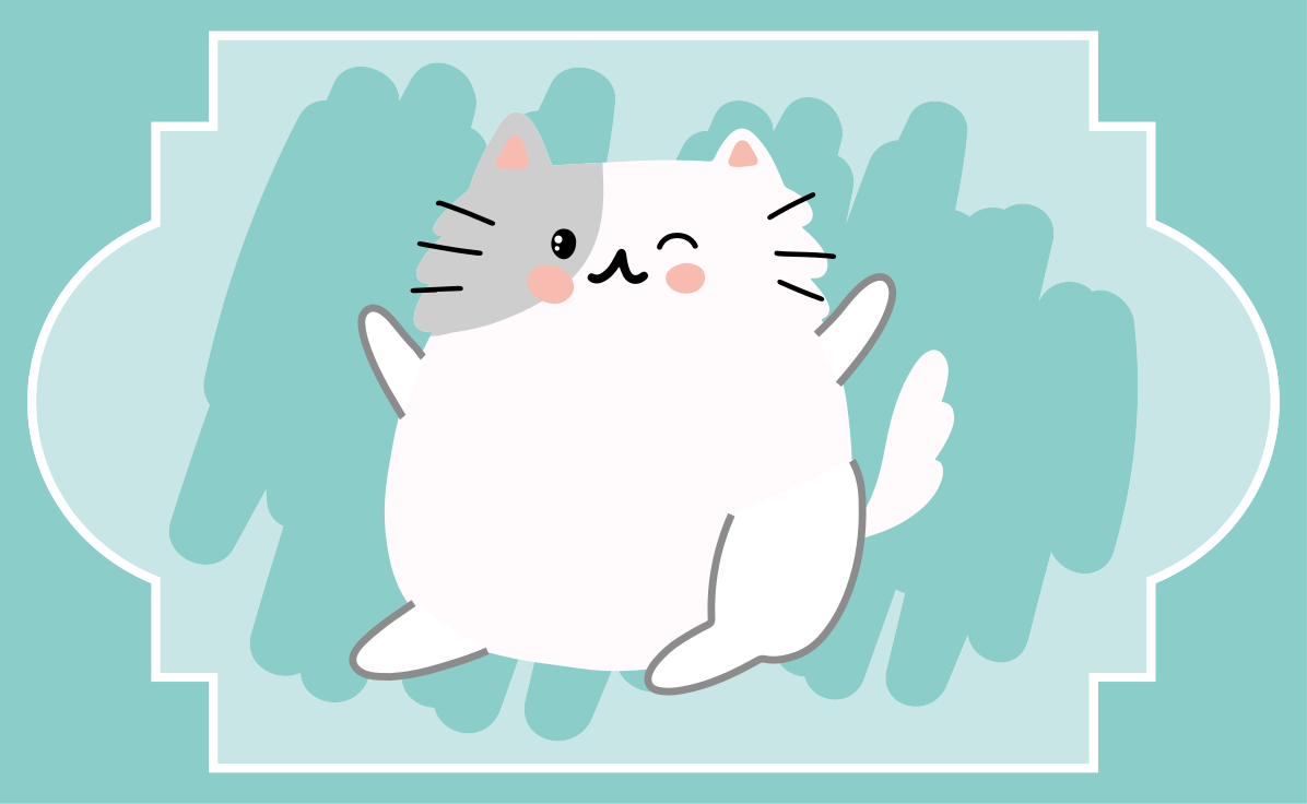 Beyaz göz kırpan kedi yatak odası halısı - TenStickers