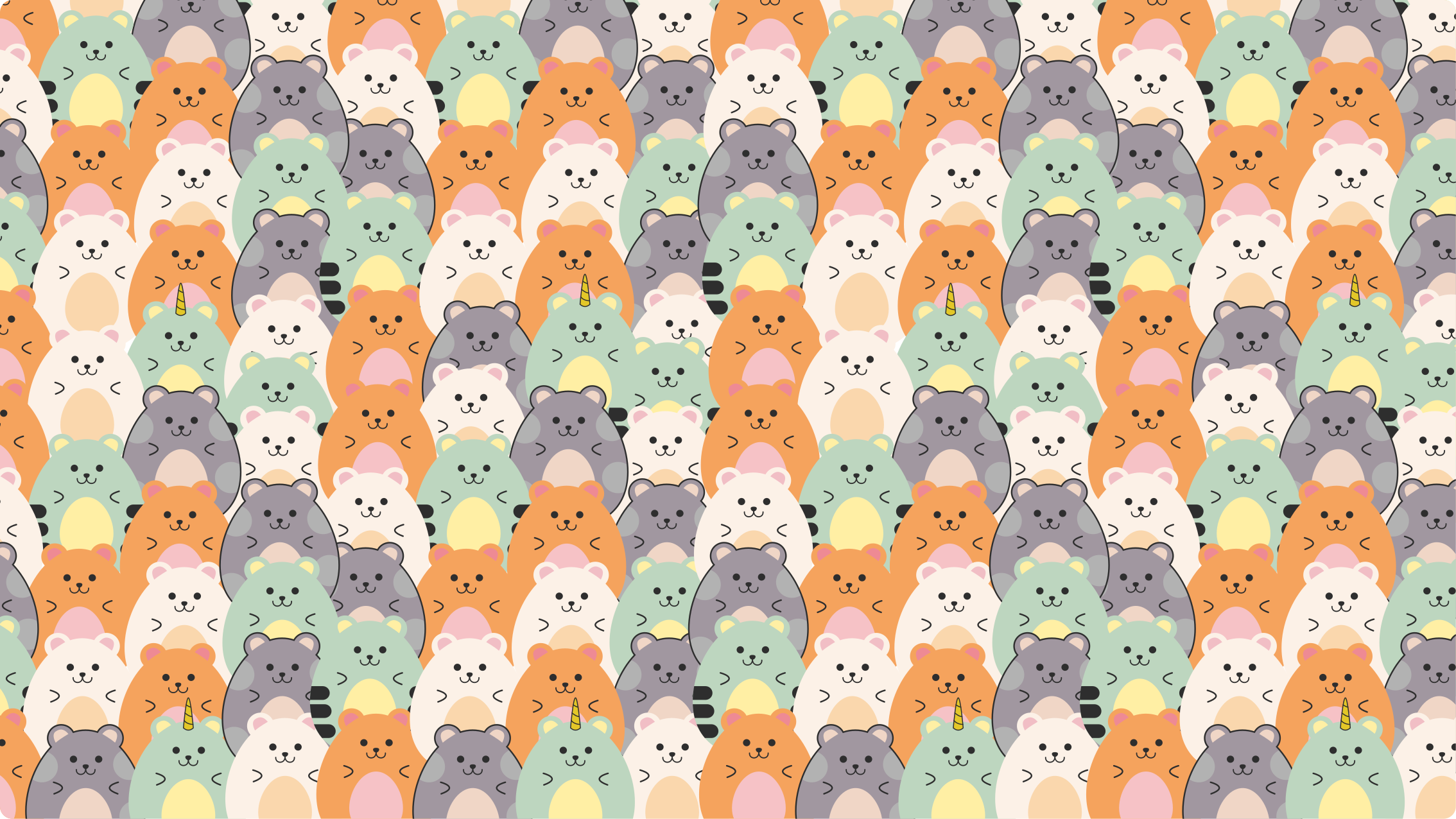 Hayvan halısı yiyen çok renkli hamster - TenStickers