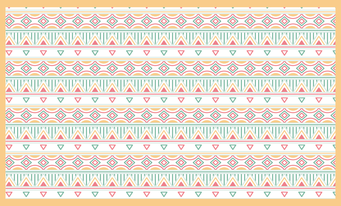 Boho ve hippi tarzı desenli yatak odası halısı - TenStickers