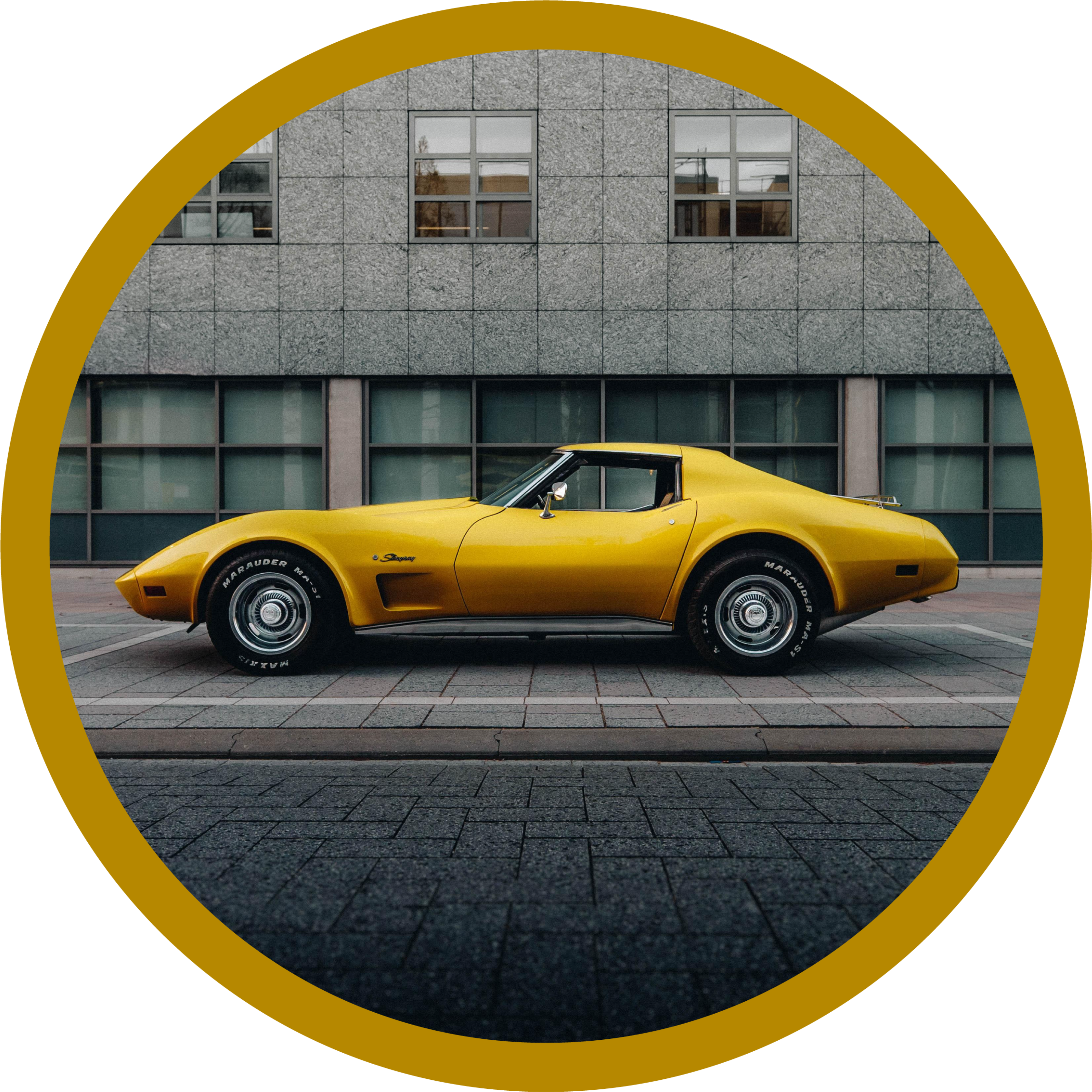 Chevrolet corvette eski halı - TenStickers