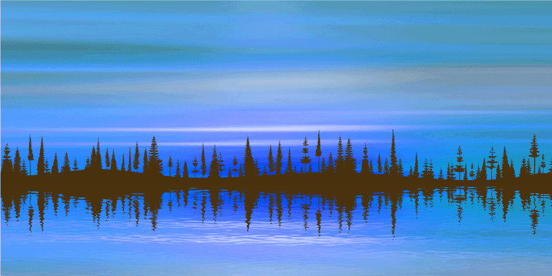 Soyut manzara karışımı doğa pvc halı - TenStickers