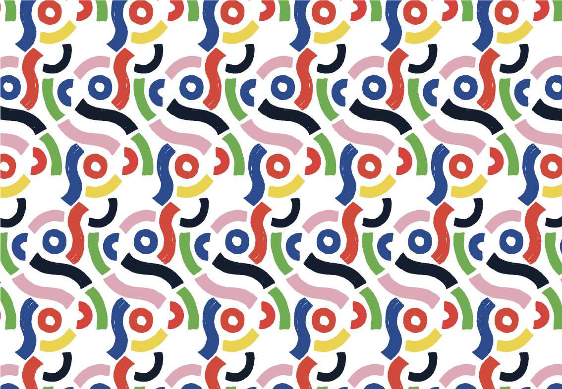 Canlı geometrik şekiller mozaic pvc halı - TenStickers