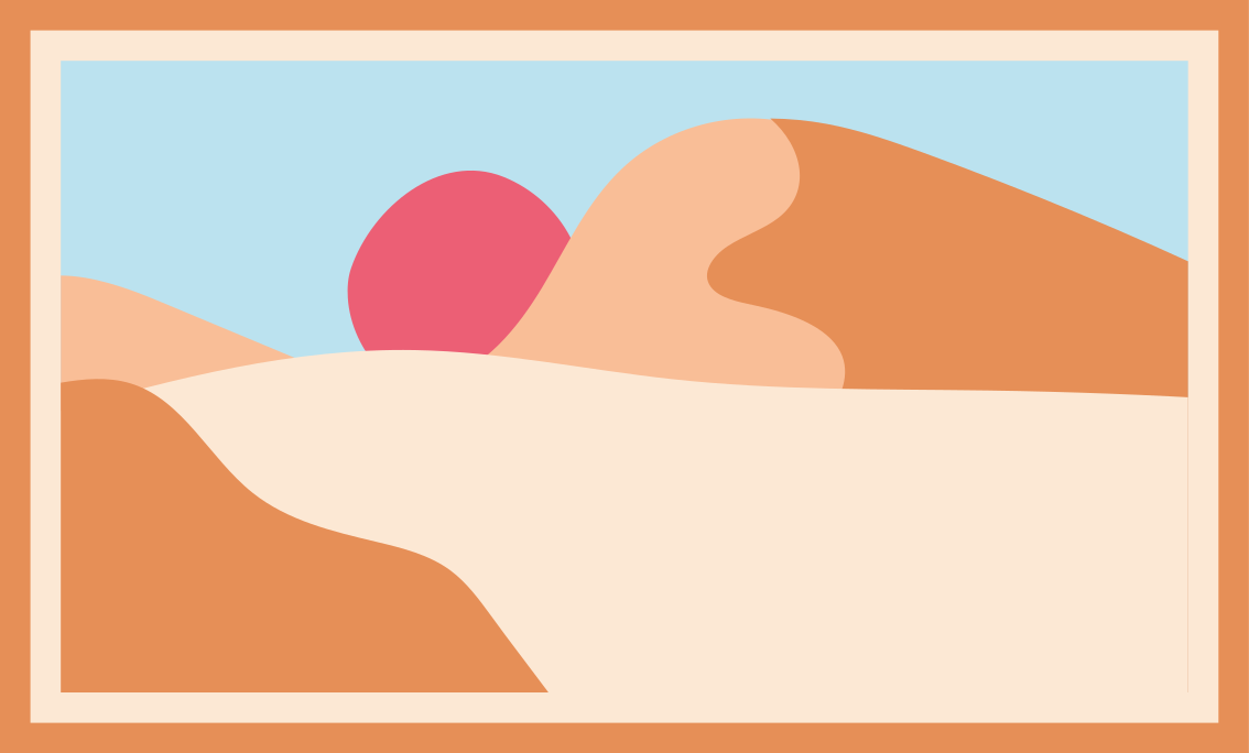 Kumlu manzara gün batımı doğa pvc halı - TenStickers