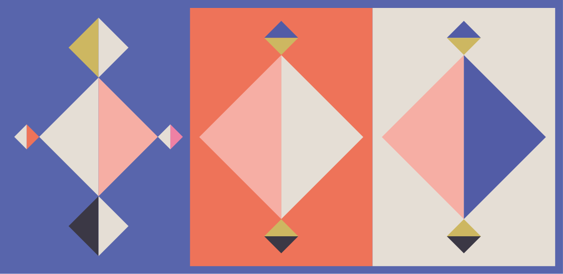 Soyut modern formlar geometrik pvc halı - TenStickers