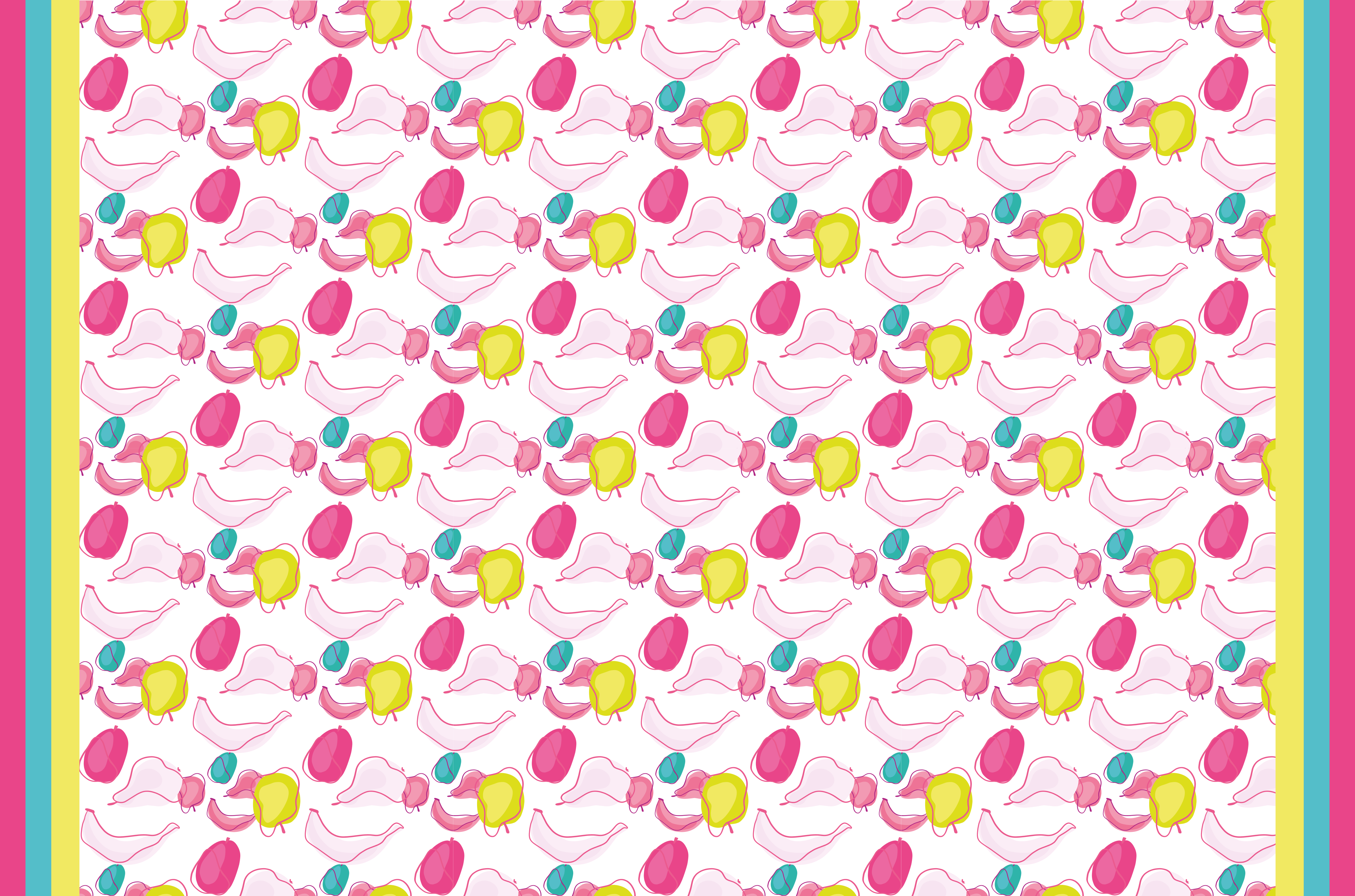 Renkli yaz meyveleri doodle desen paspas - TenStickers