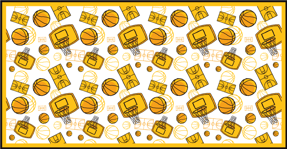 Basketbol eğlencesi gençler pvc halı - TenStickers