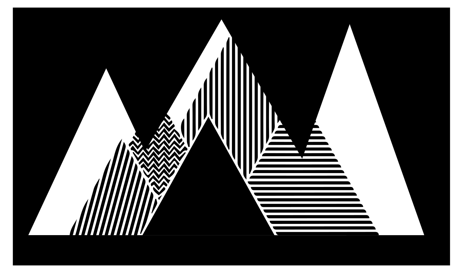 şık zikzak desen geometrik pvc halı - TenStickers