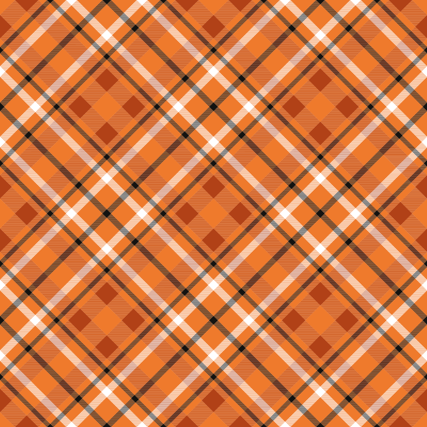 Kahverengi çizgiler vinil halı ile turuncu kareler - TenStickers