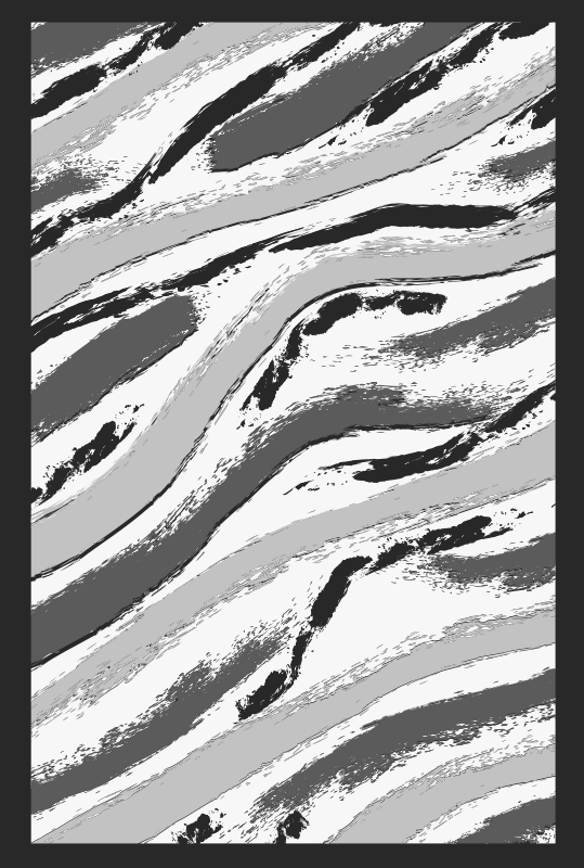 şık zebra çizgileri hayvan baskı pvc halı - TenStickers