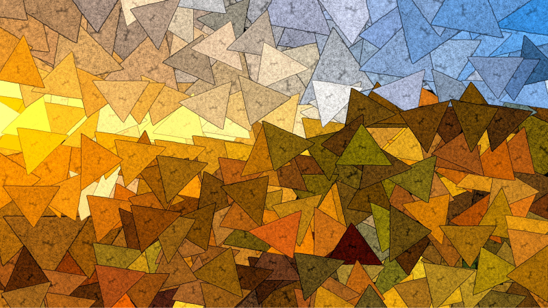 Kahverengi ve gri üçgenler nordic vinil halı - TenStickers