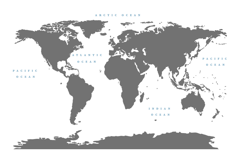Stilize dünya haritası oturma odası pvc halı - TenStickers