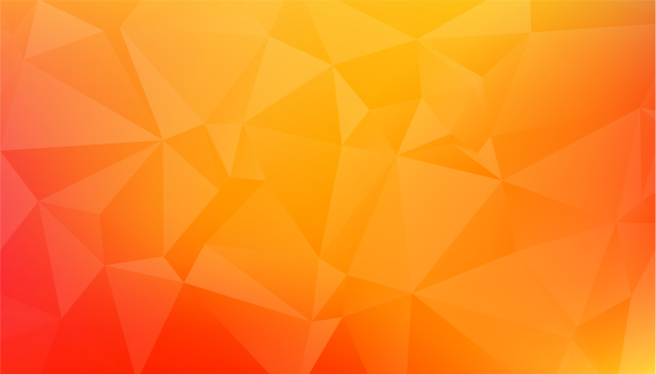 Soyut turuncu geometrik şekiller modern halı - TenStickers