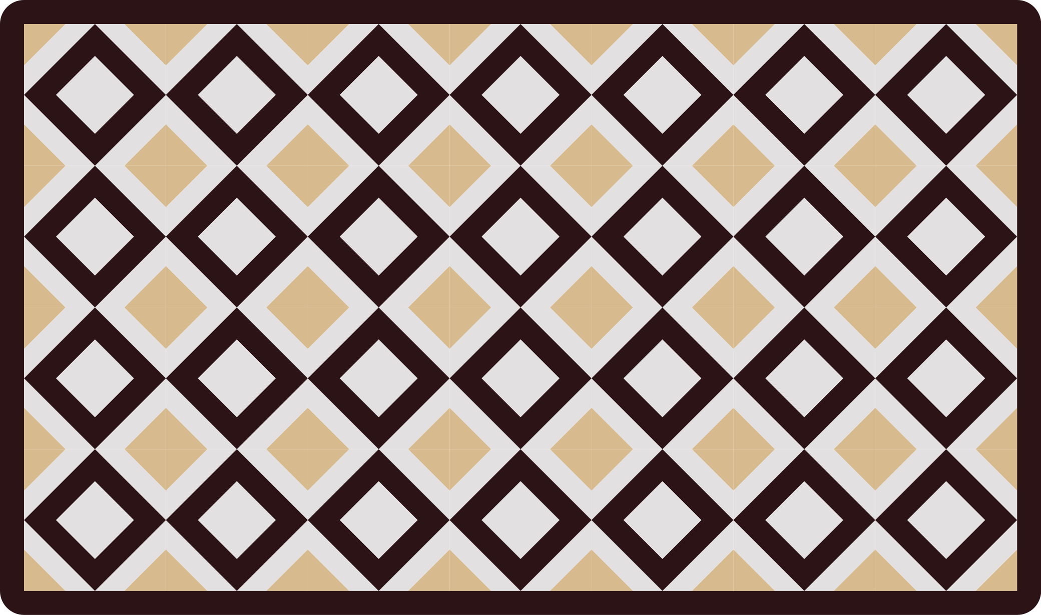 Geometrik pvc halı elmas unsur - TenStickers