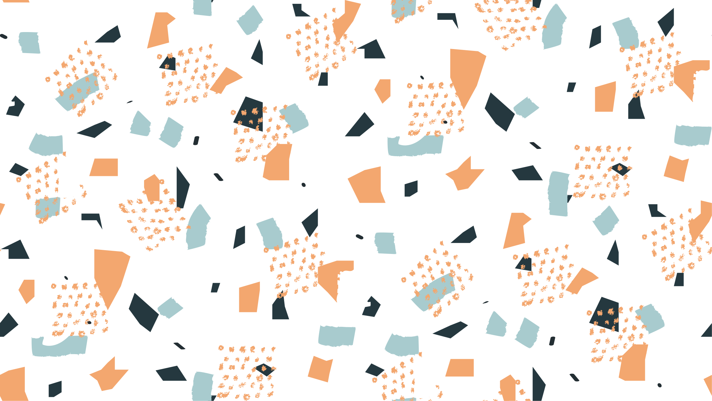 Düzensiz pastel figürler desen minimal halı - TenStickers