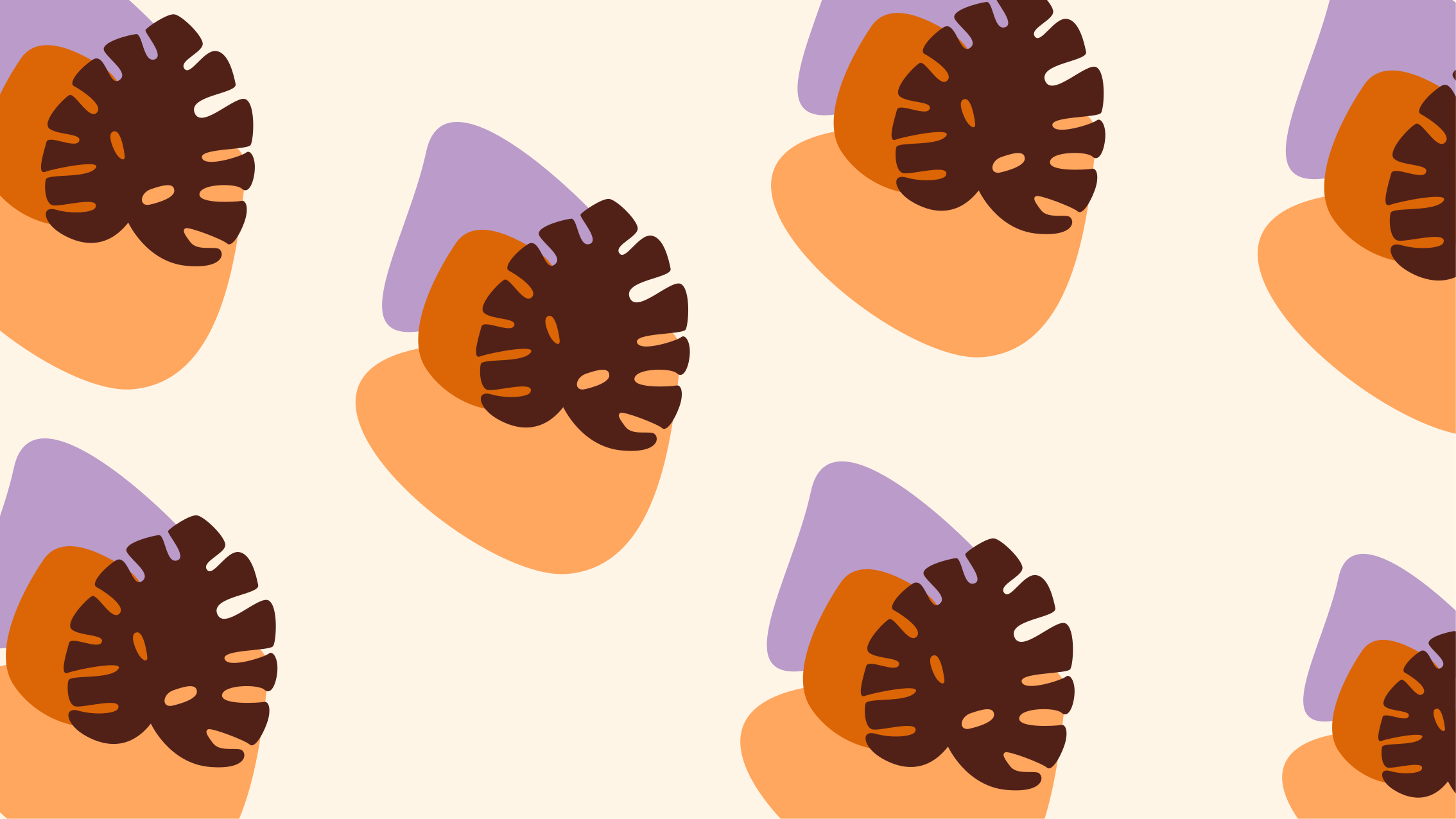 Bitkiler minimal halı tasarımı ile pastel tonları - TenStickers