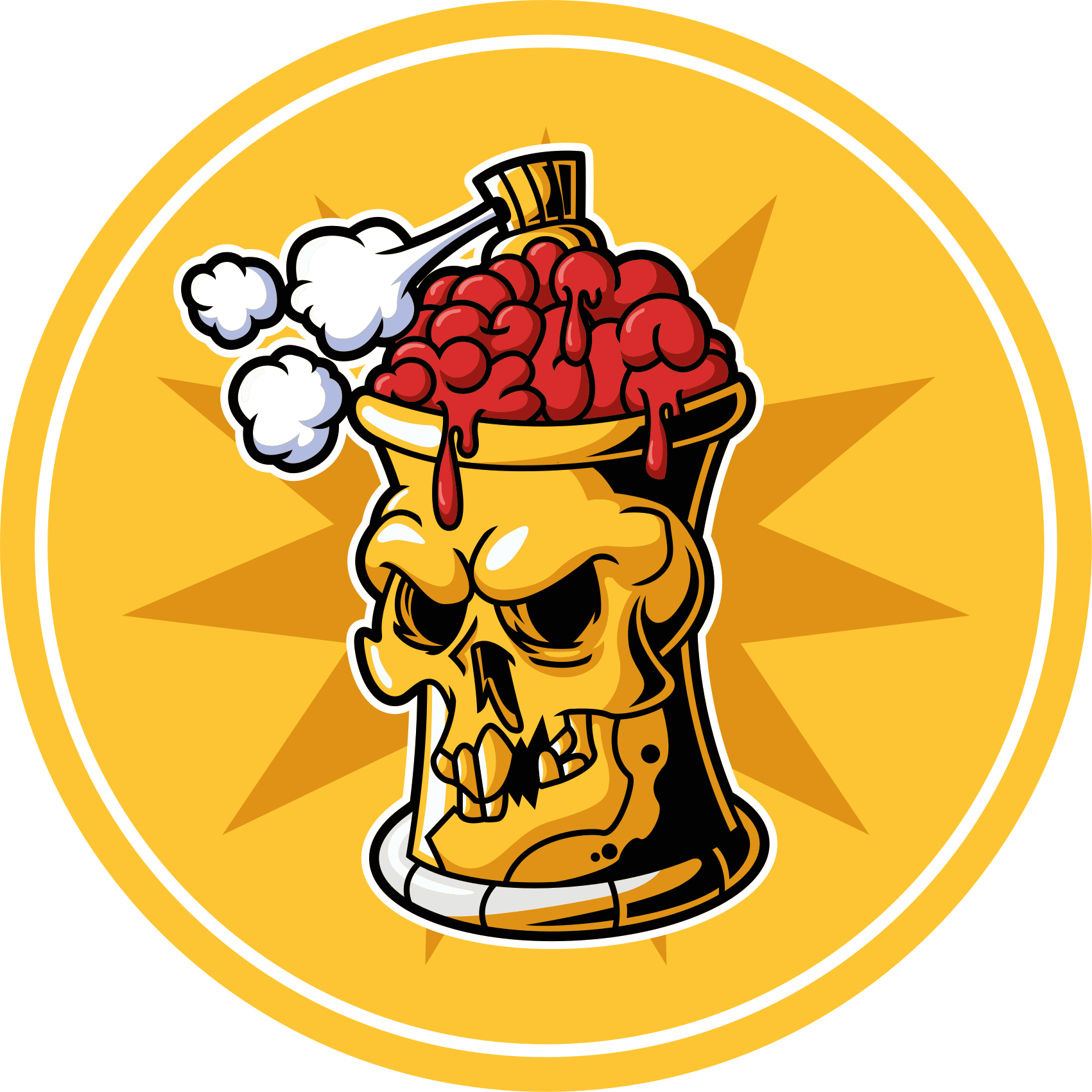 Kafatası beyin kasesi gençler pvc halı - TenStickers