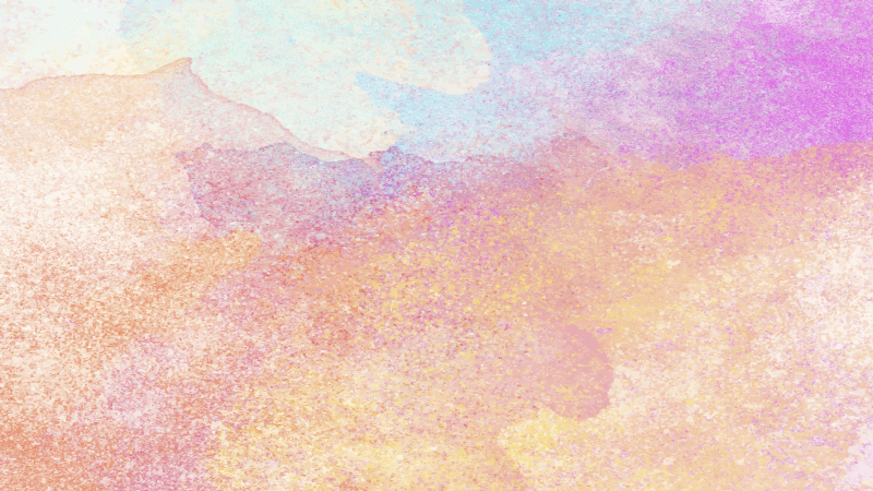 Turuncu ve mavi krem sulu boya doku halı - TenStickers