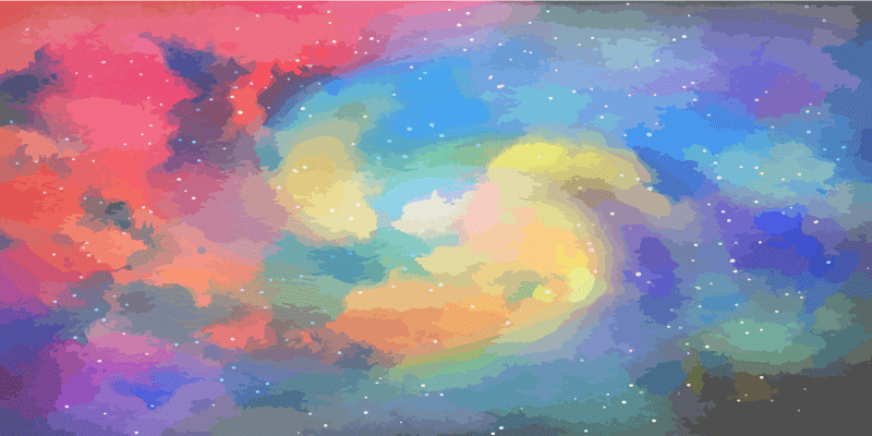 Mavi ve kırmızı sulu boya bulutsu doku halı - TenStickers