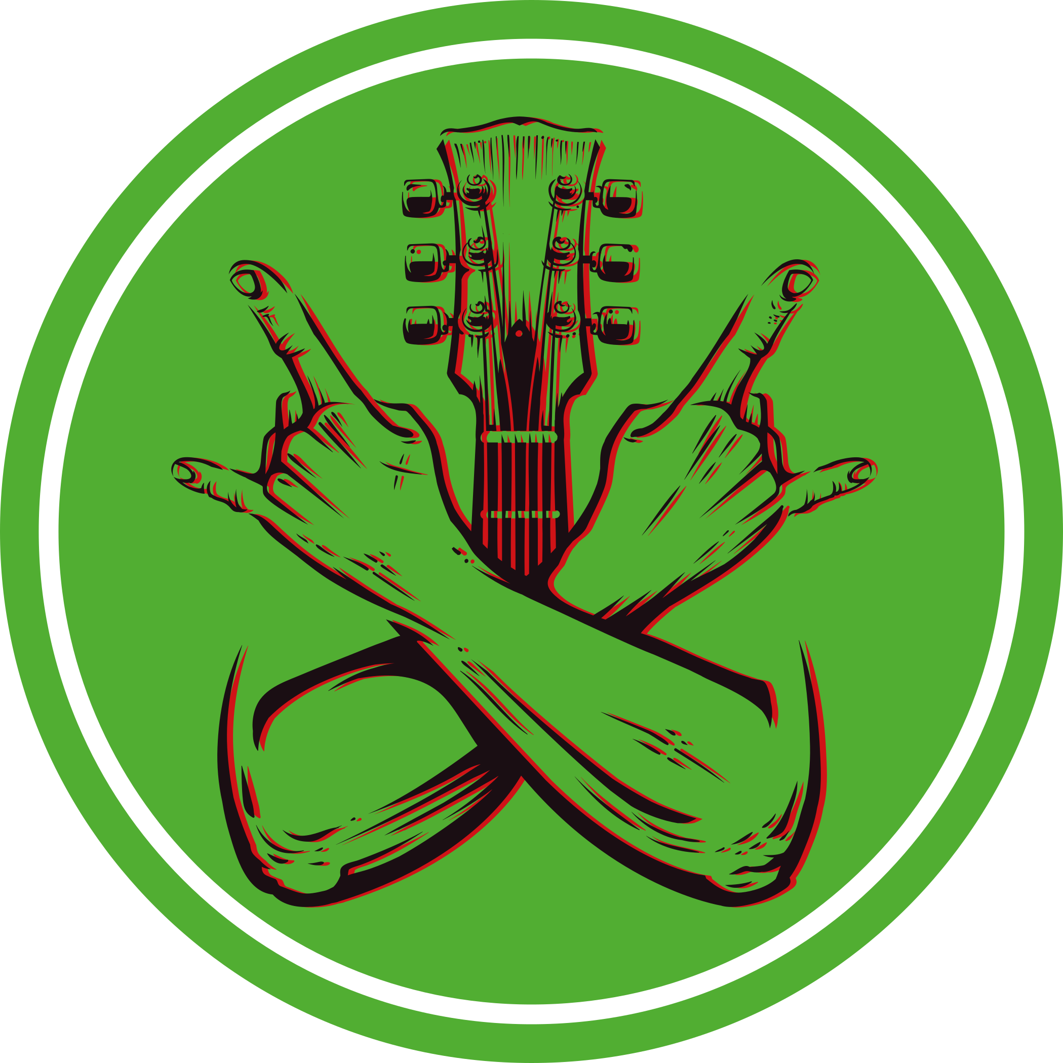 Sallanan jest sanat eseri yuvarlak pvc halı - TenStickers