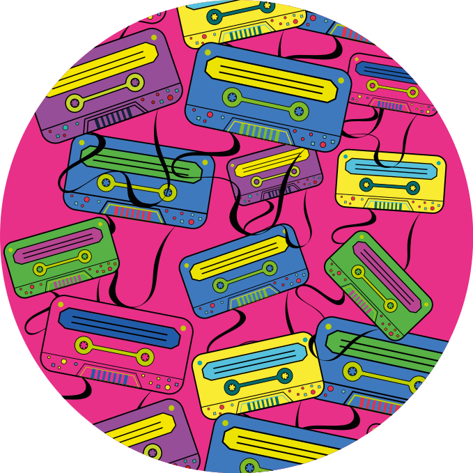 Pvc halı vivid kaset bantları - TenStickers
