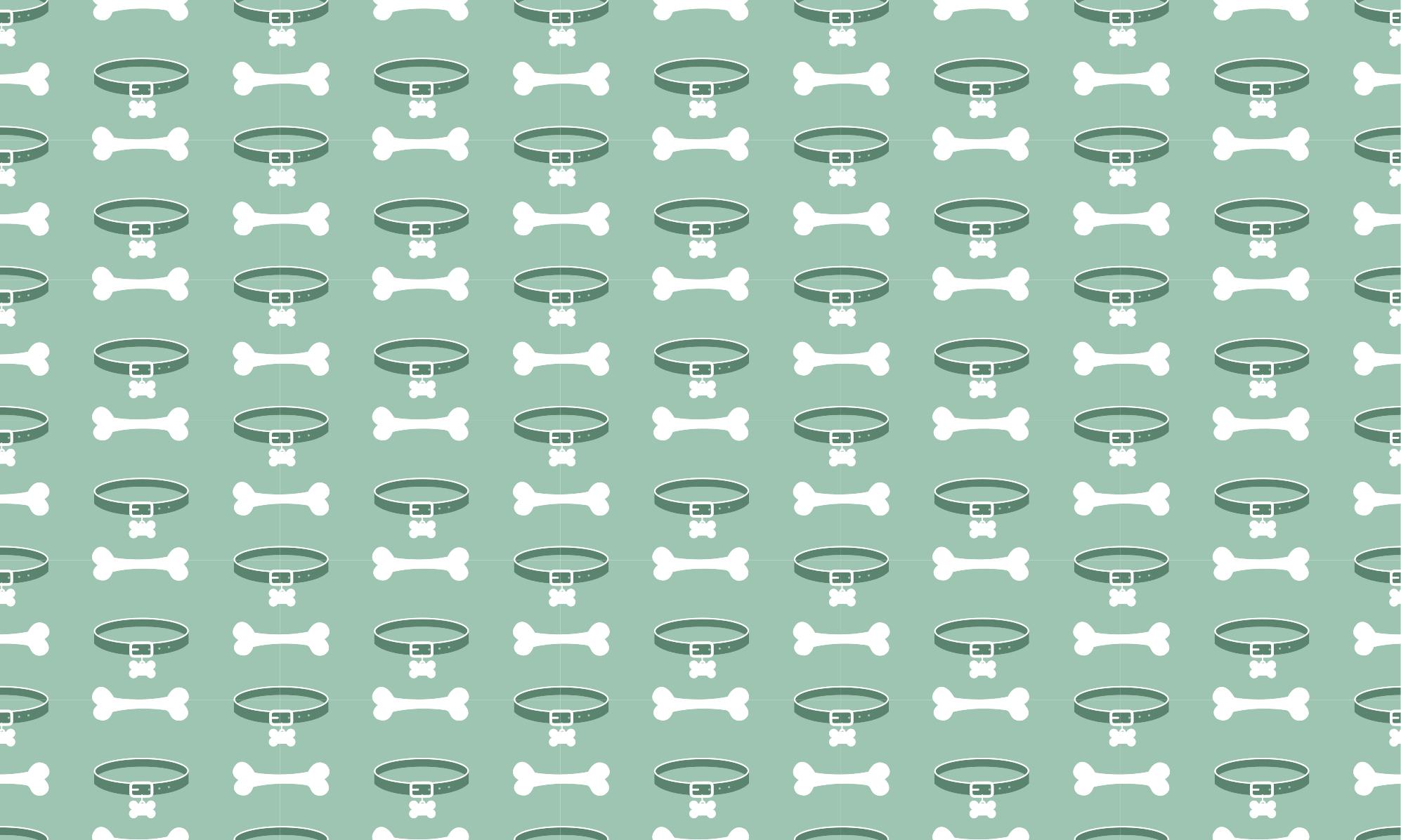 Köpek kemiği deseni Hayvan pvc halı - TenStickers