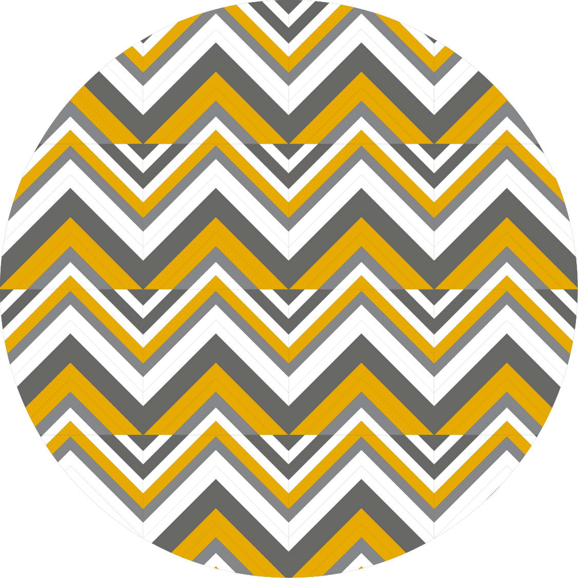 Geometrik pvc halı gri ve sarı chevron - TenStickers