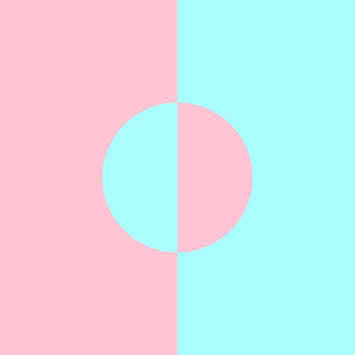 Geometrik yuvarlak renkli blok kare vinil halı - TenStickers