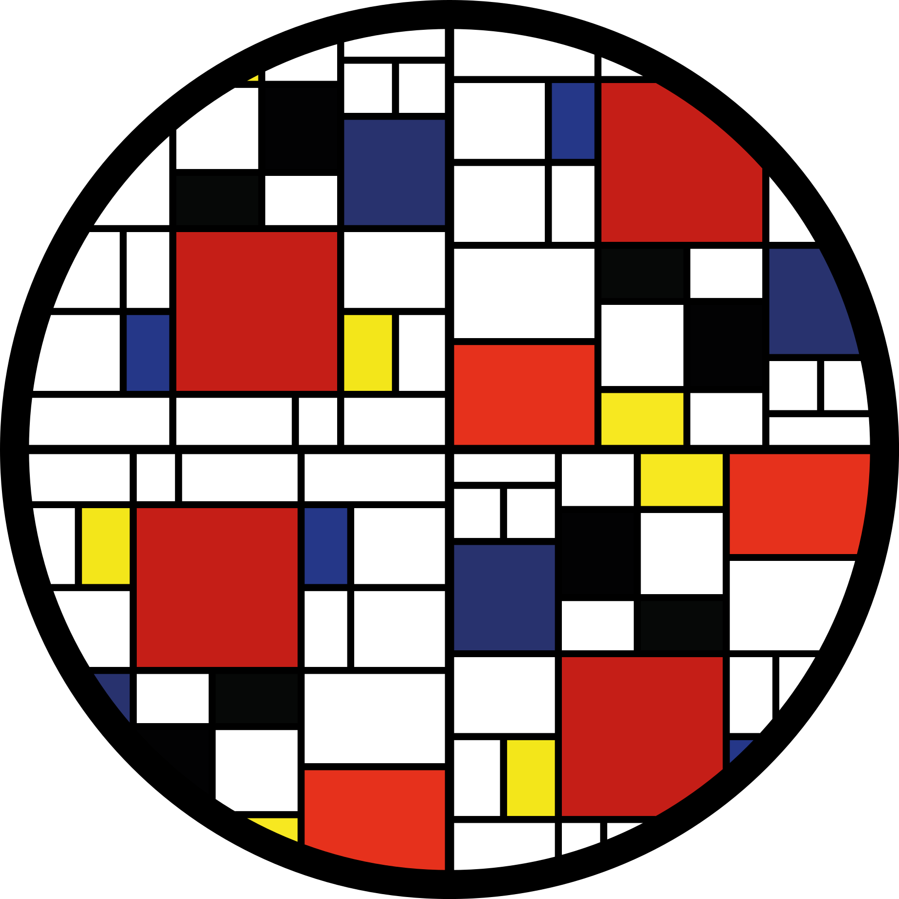 Modern pvc halı renk blok düzeni - TenStickers