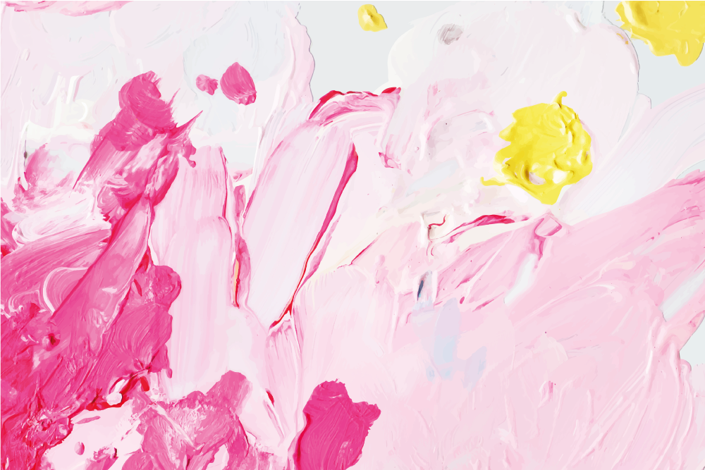 Renkli akrilik fırça darbesi dikdörtgen halı - TenStickers