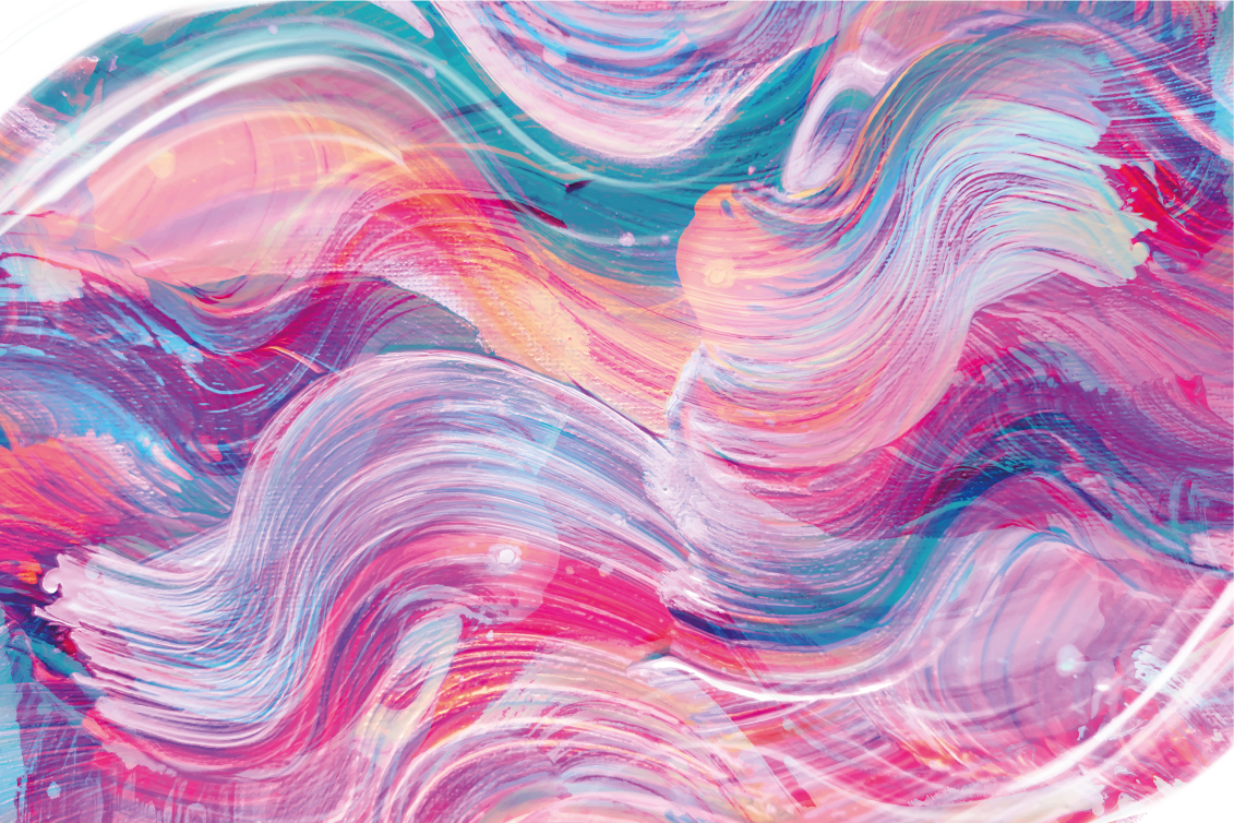 Renkli yağlı boya darbeleri dikdörtgen halı - TenStickers