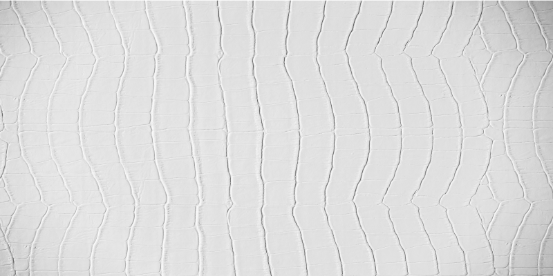 Beyaz deri dokulu dikdörtgen halı - TenStickers