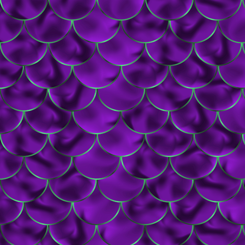 Hayvan baskı pvc halı deniz kızı pulları deseni - TenStickers