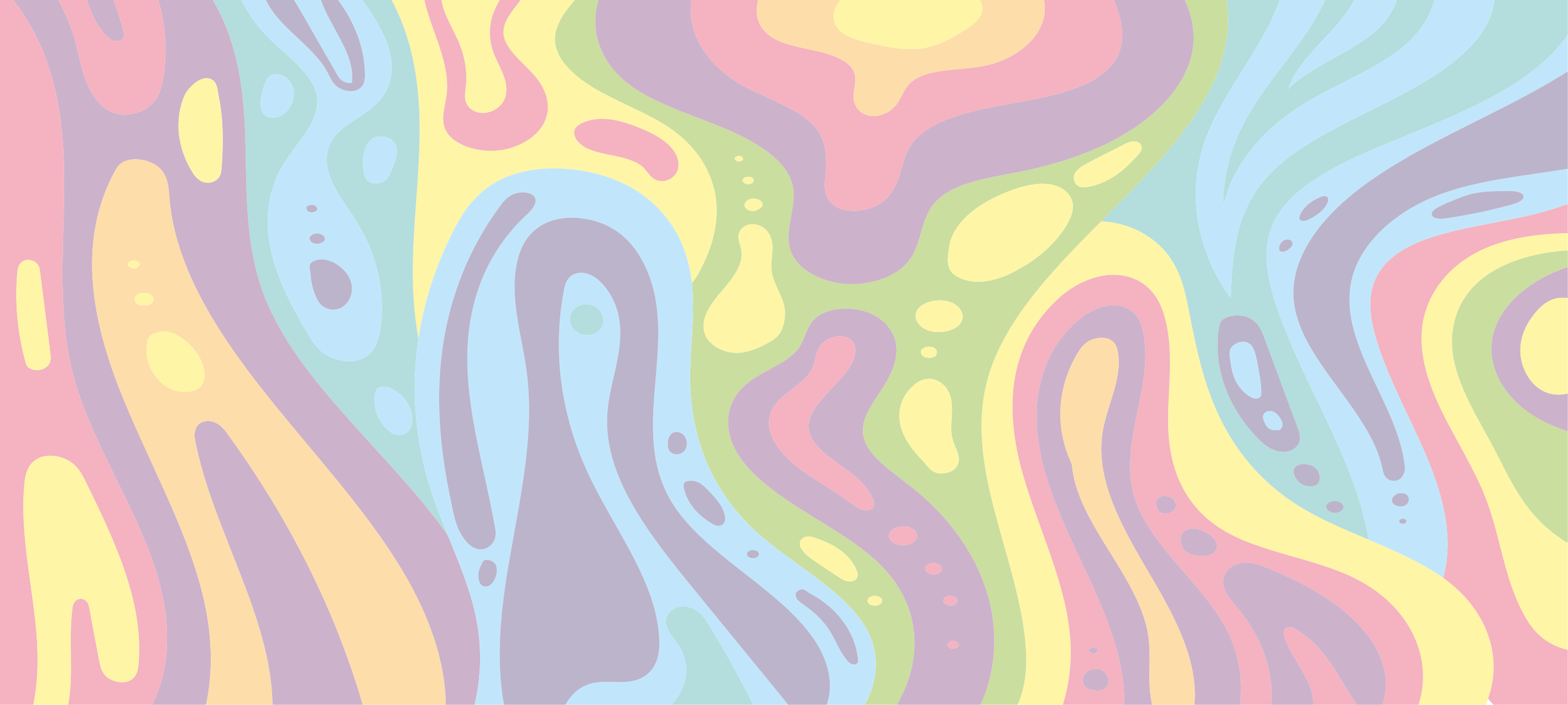 Renkli soyut dalgalar pvc halı - TenStickers