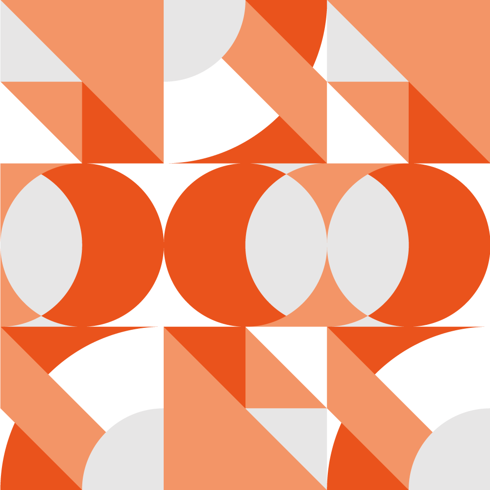 Geometrik pvc halı retro geometrik motif - TenStickers