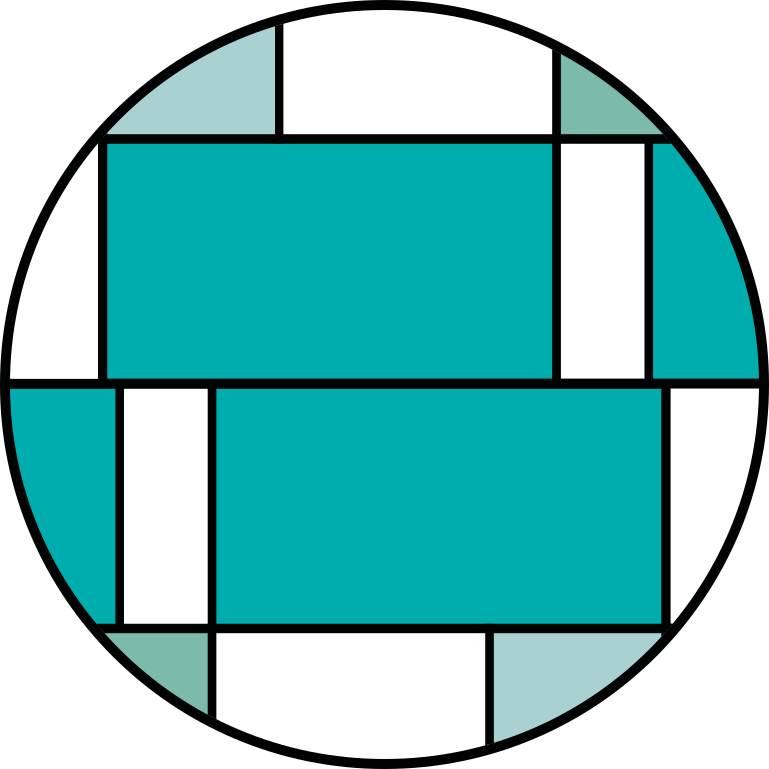 Modern pvc halı geometrik turkuaz motif - TenStickers