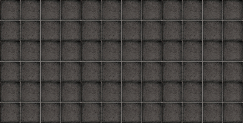 Siyah kare tuğla taş karo halı - TenStickers