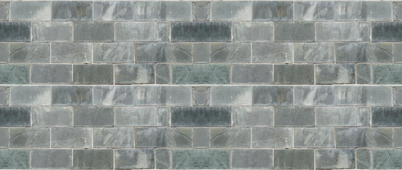 Koyu gri taş rustik desen karo halı - TenStickers