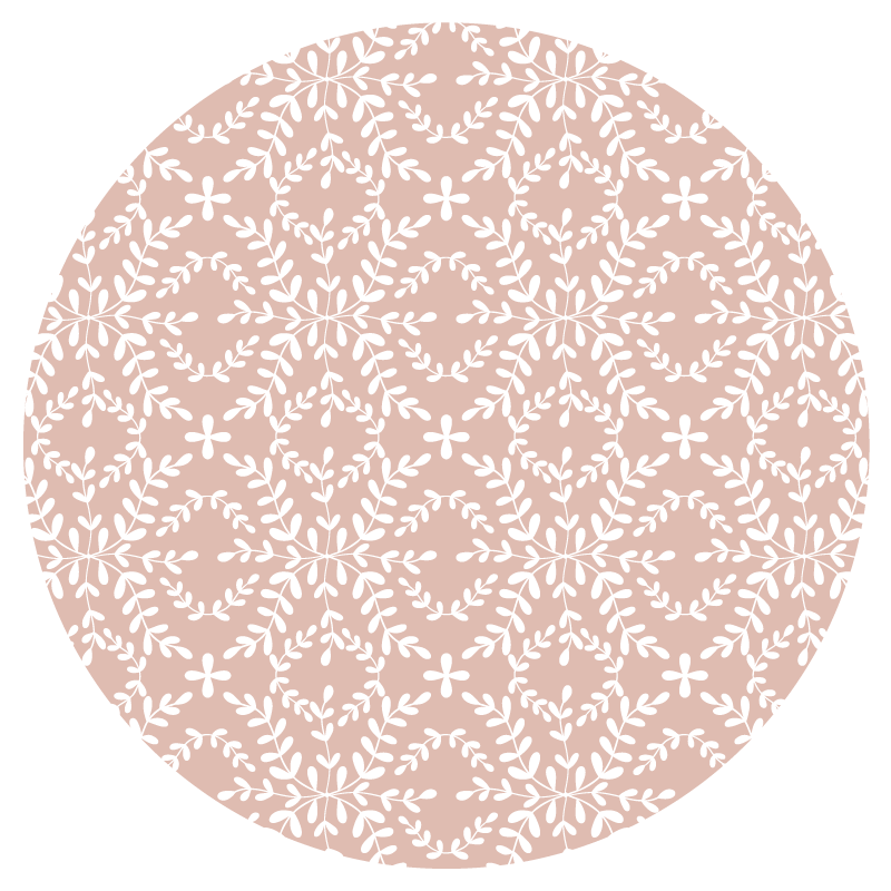 Narin çiçek kompozisyonu çiçekler ve bitkiler pvc halı - TenStickers