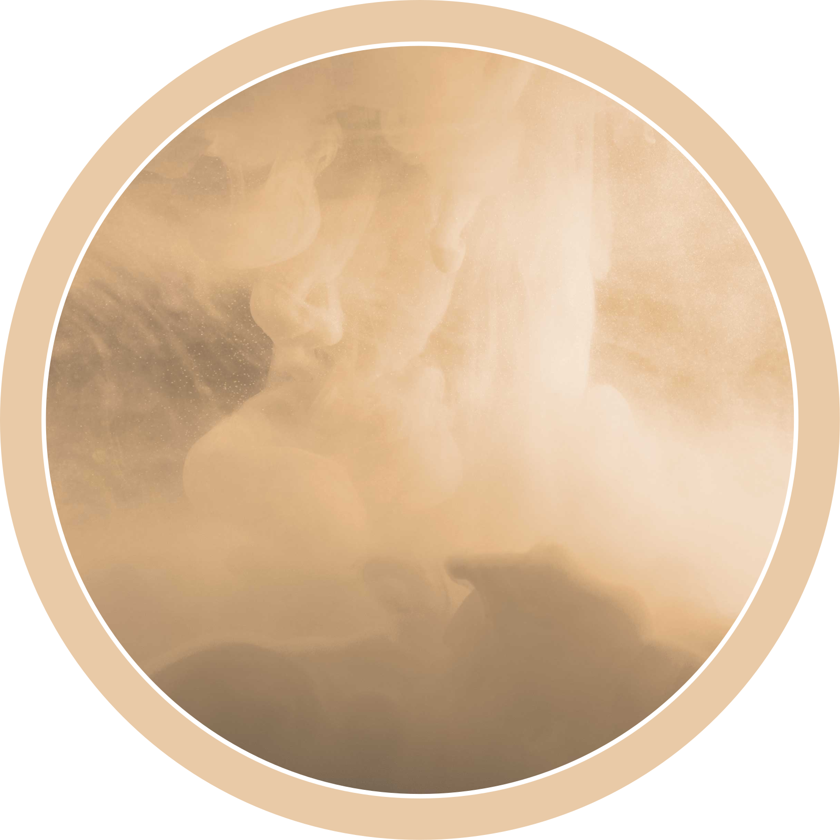 Yumuşak krem dalgaları banyo pvc halı - TenStickers